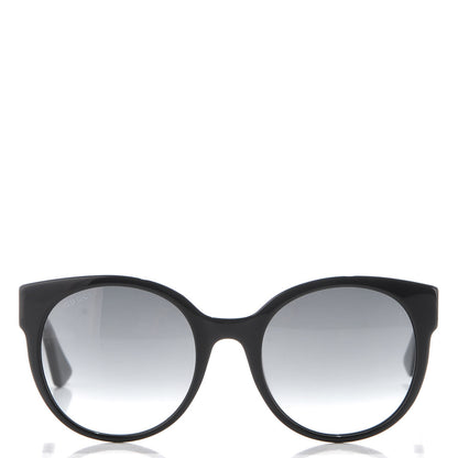 Gucci Acetate Round Sunglasses GG 0035S Black 2 of 8
