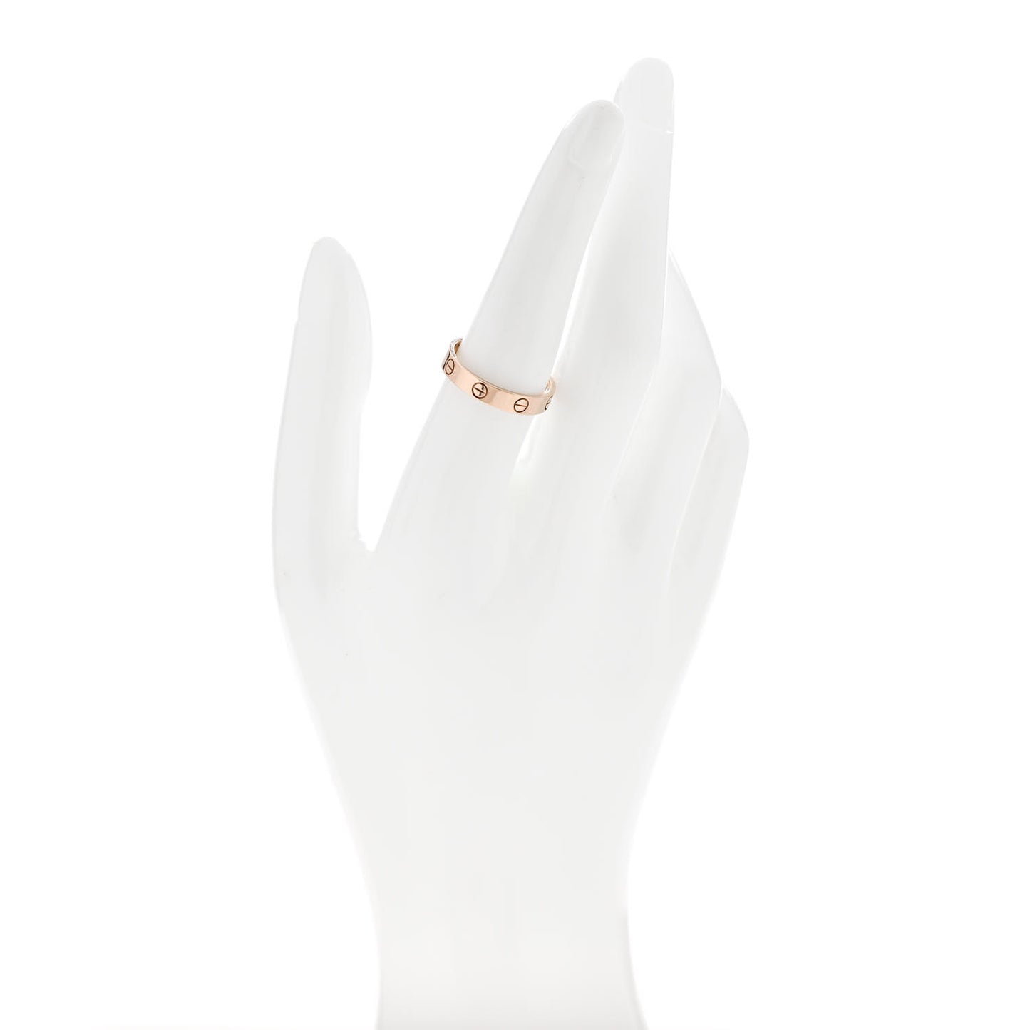 18K Pink Gold 3.5mm LOVE Wedding Band Ring 56 7.5