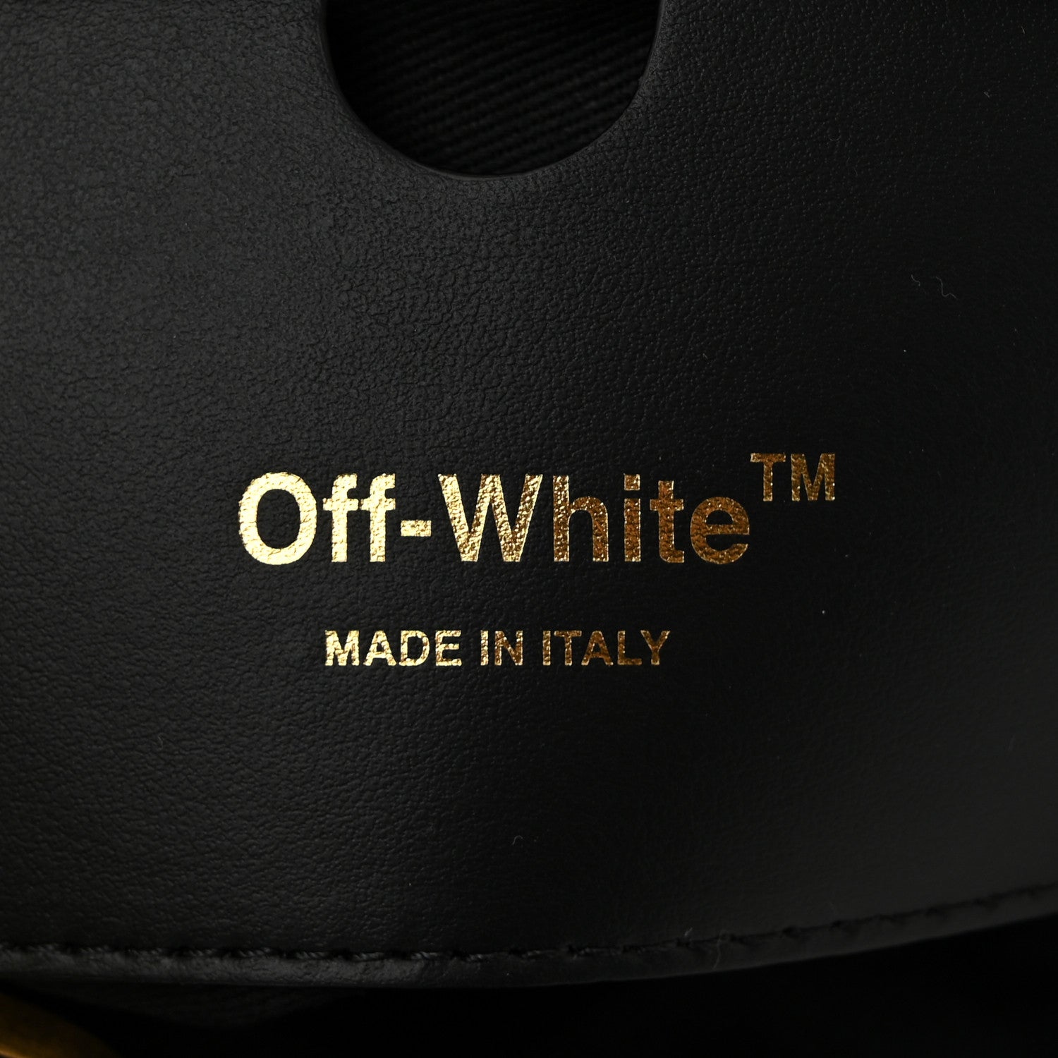 Off-White Calfskin Paperclip Hobo Bag Black 6 of 9