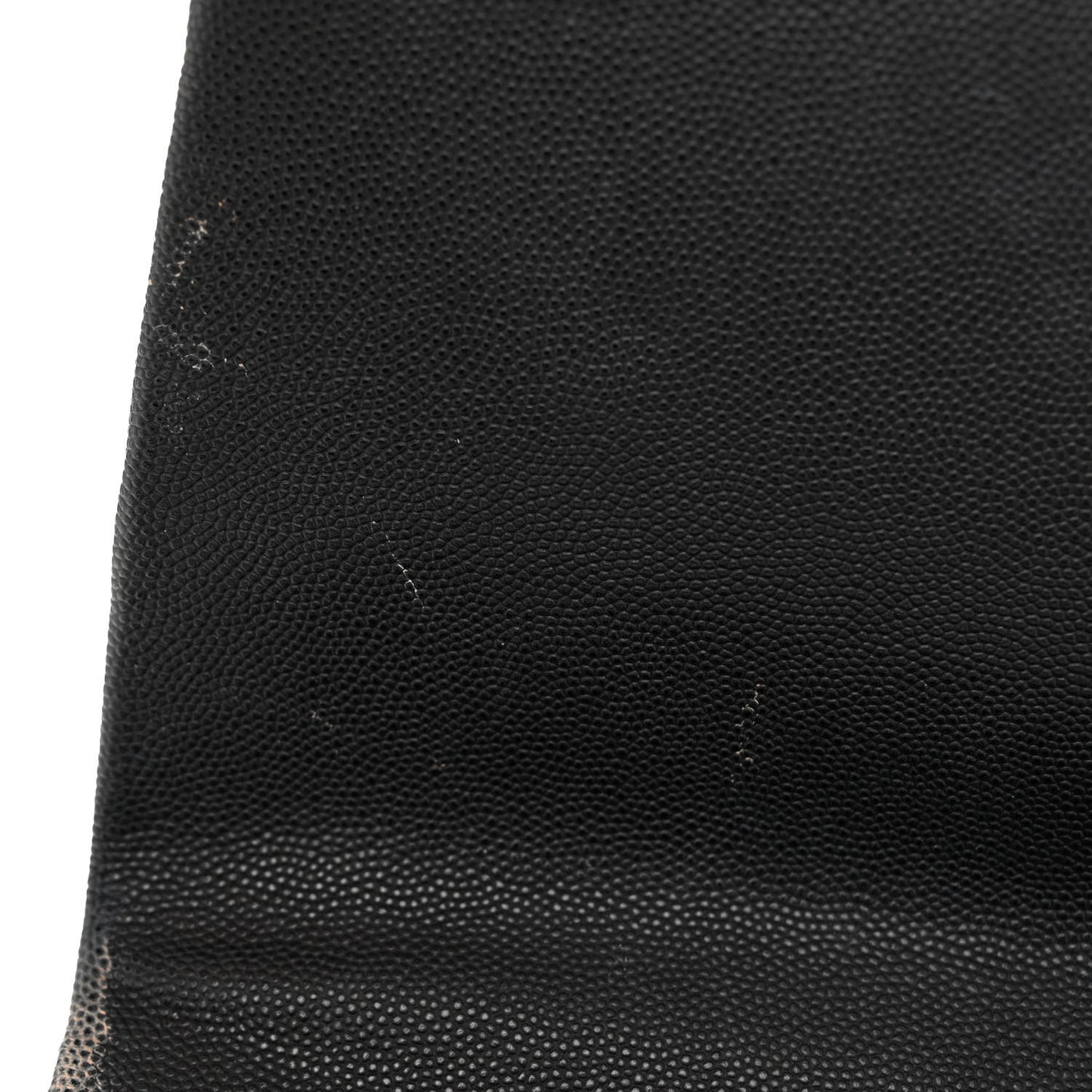 Caviar Lizard Embossed Quilted Small Coco Handle Flap Black