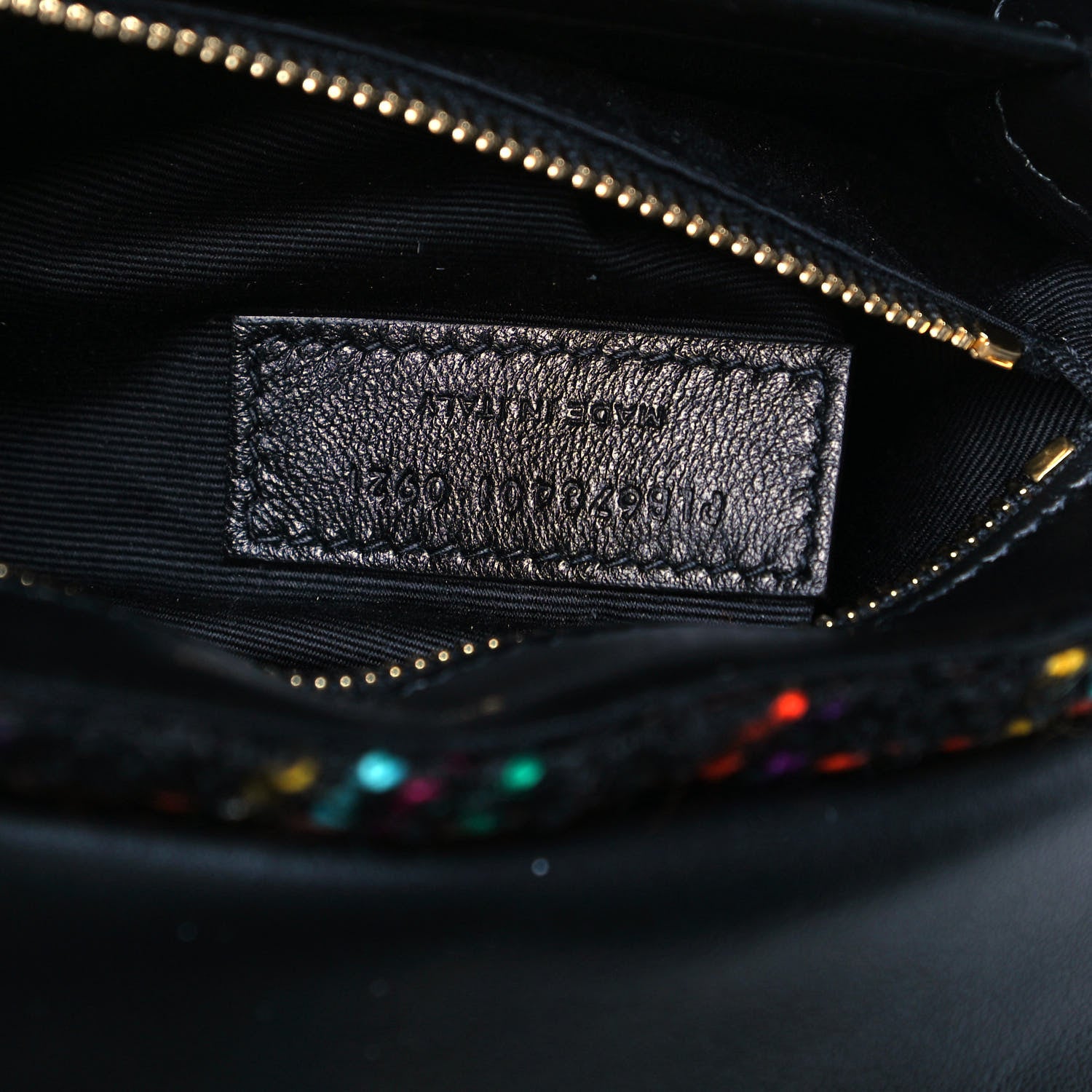 Saint Laurent Tweed Toy Loulou Shoulder Bag Black 6 of 8