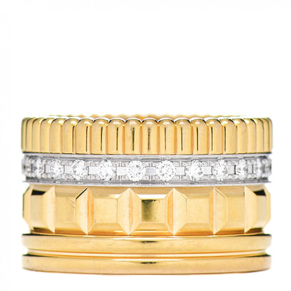 Boucheron 18K Yellow White Gold Diamond Quatre Radiant Edition Ring 54 6.75 3 of 6