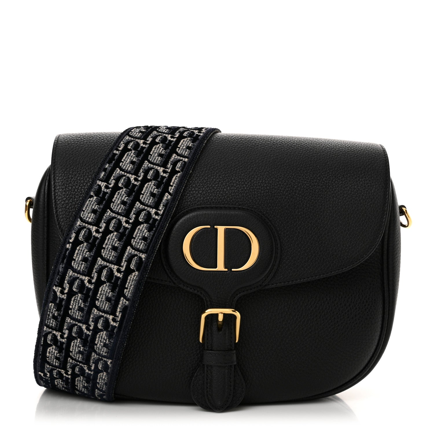 Christian Dior Grained Calfskin Large Bobby Flap Black 1 of 11