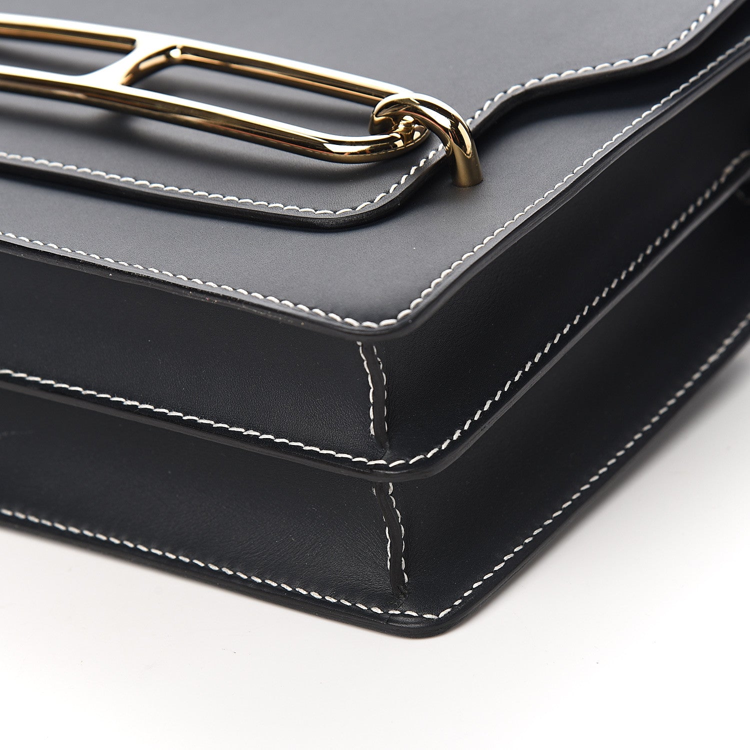 Hermes Veau Sombrero Sac Roulis 23 Bleu Obscur 7 of 9