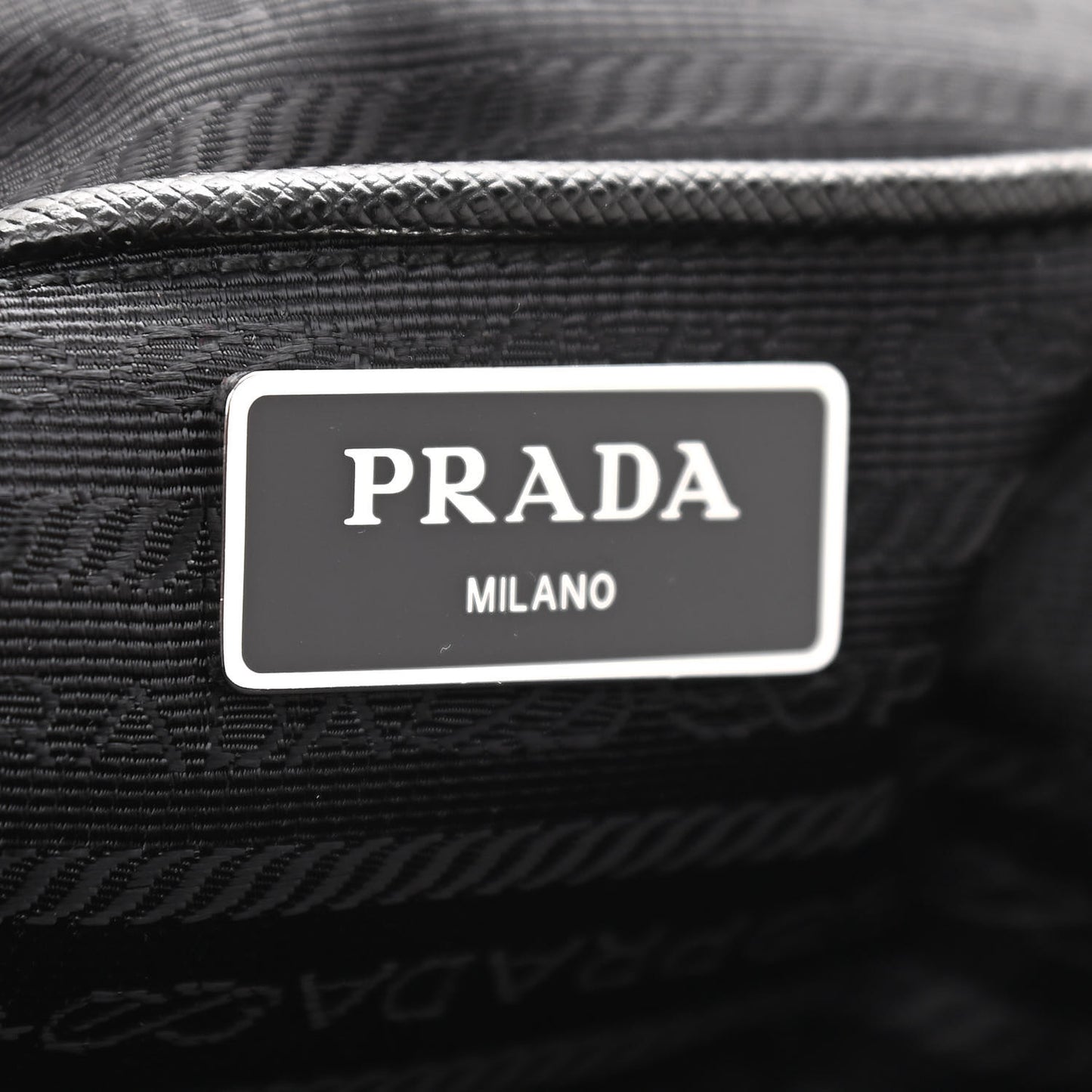 Tessuto Nylon Saffiano Tote Black