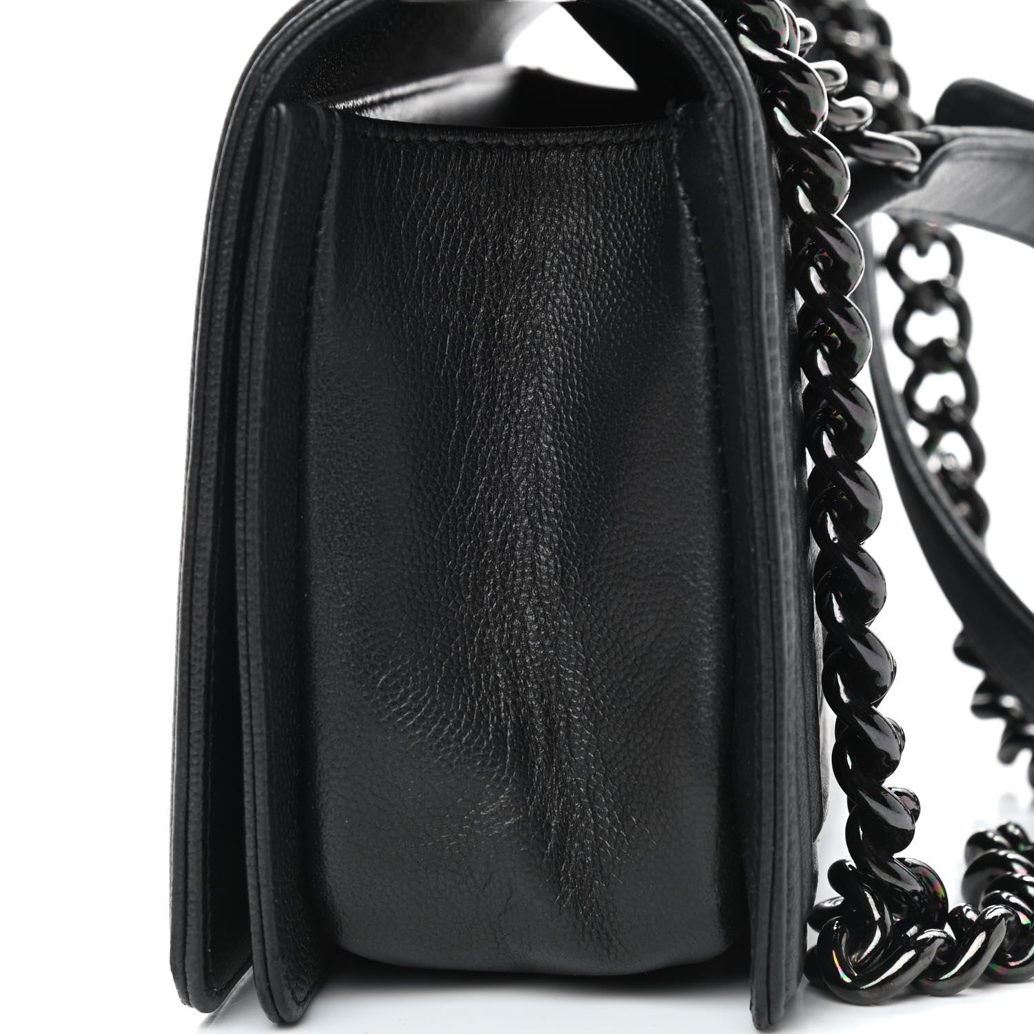 Chanel Caviar Quilted Medium Boy Flap So Black 9 of 12
