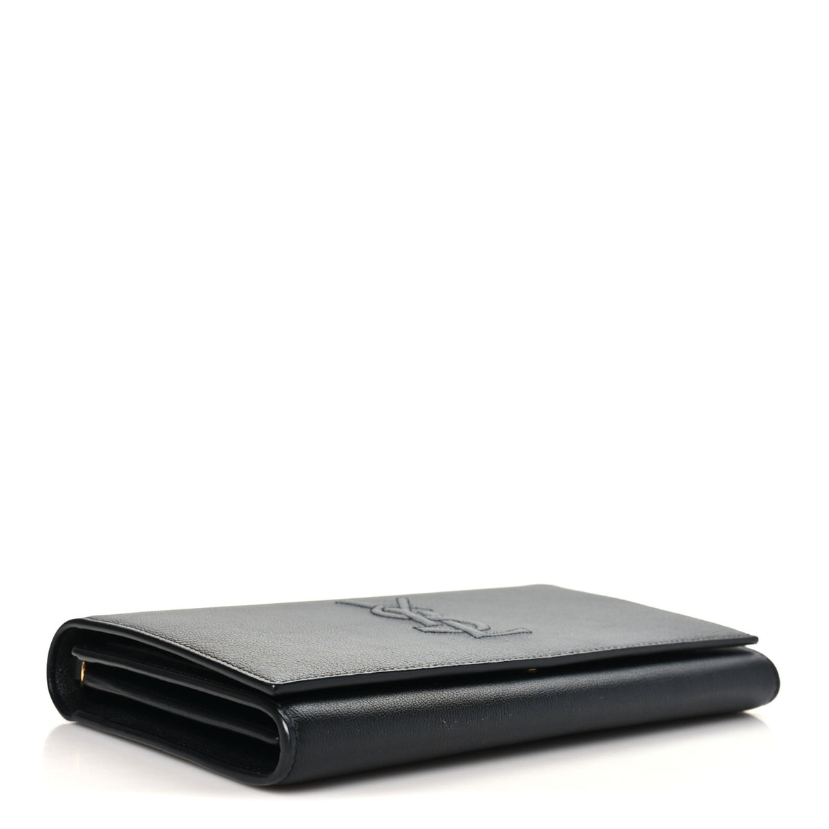 Saint Laurent Calfskin Monogram Belle de Jour Chain Clutch Black 4 of 7
