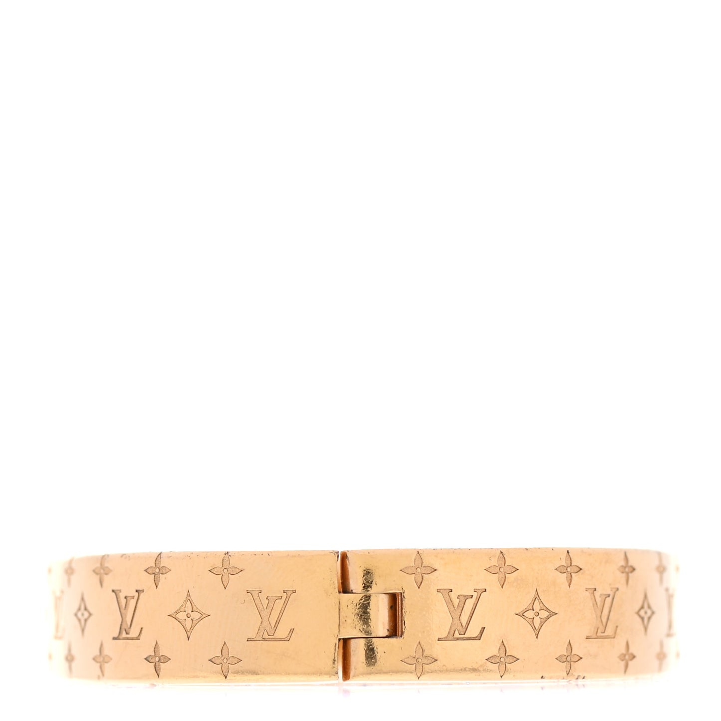 Brass Monogram Nanogram Cuff S Gold