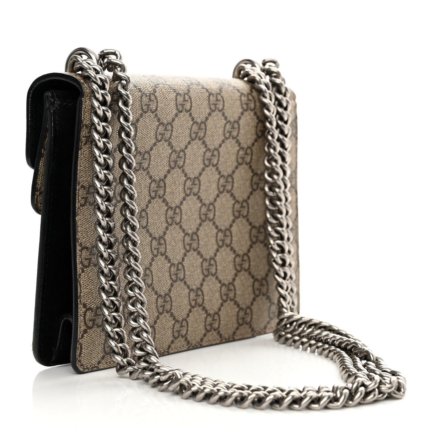 GG Supreme Monogram Mini Dionysus Shoulder Bag Black