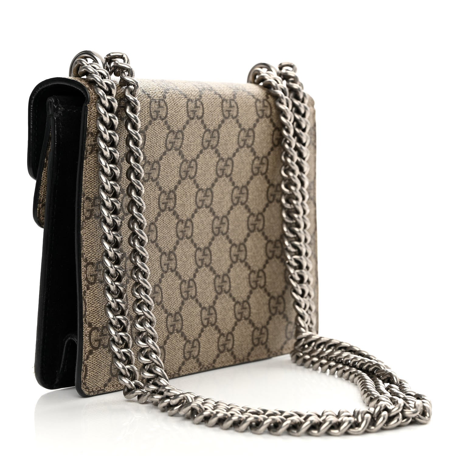 Gucci GG Supreme Monogram Mini Dionysus Shoulder Bag Black 3 of 13