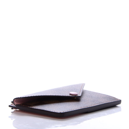 Louis Vuitton Damier Ebene Recto Verso Card Holder Rose Ballerine 5 of 7