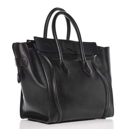 Celine Smooth Calfskin Mini Luggage Black 3 of 19