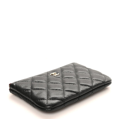 Chanel Caviar Quilted Small Cosmetic Case Black 4 of 8