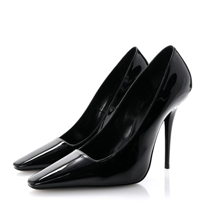 Saint Laurent Patent Instinct Pumps 39 Black 4 of 9