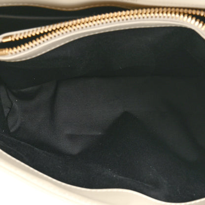 Saint Laurent Calfskin Y Quilted Monogram Small Loulou Chain Satchel Crema Soft 5 of 12