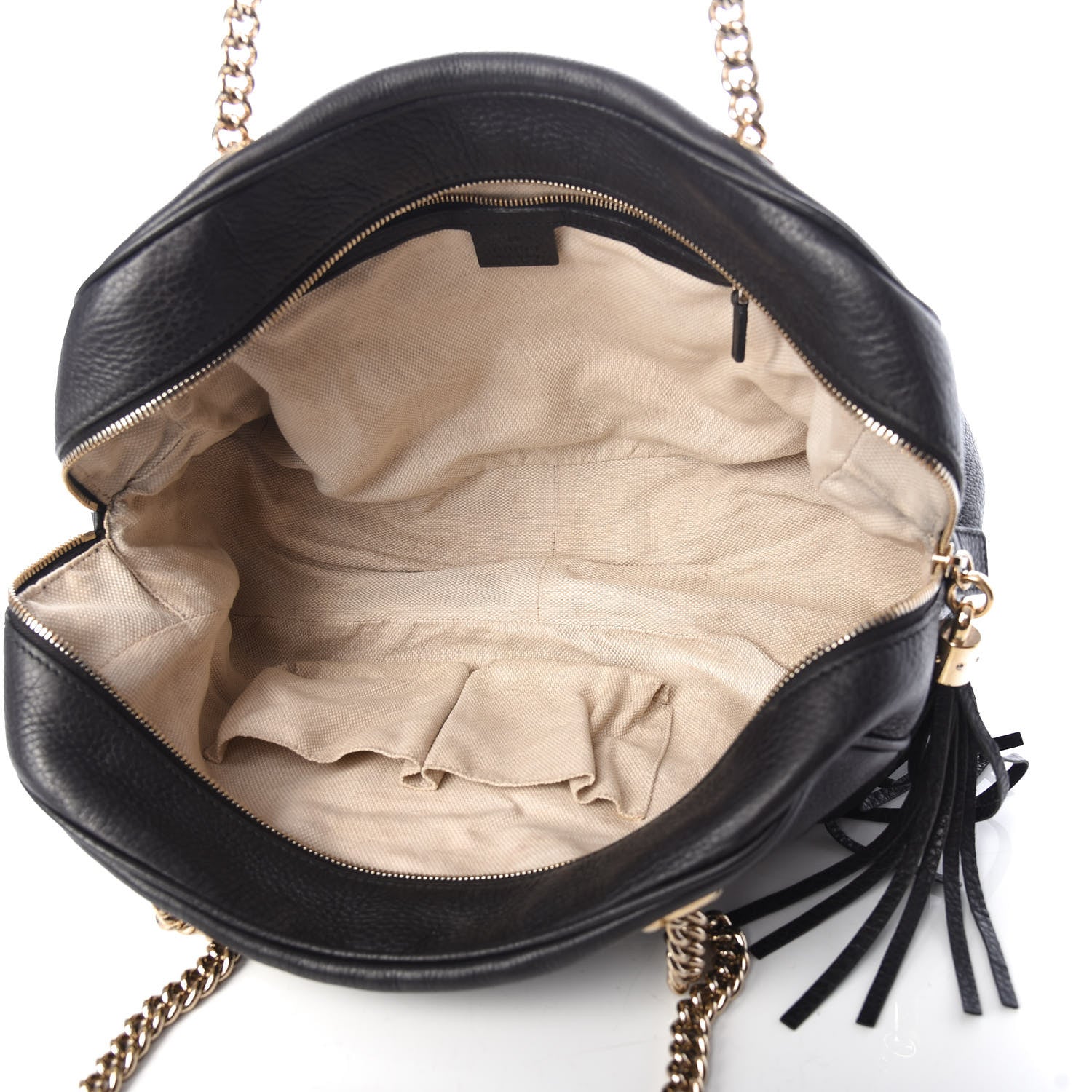 Gucci Pebbled Calfskin Medium Soho Bowler Black 5 of 9