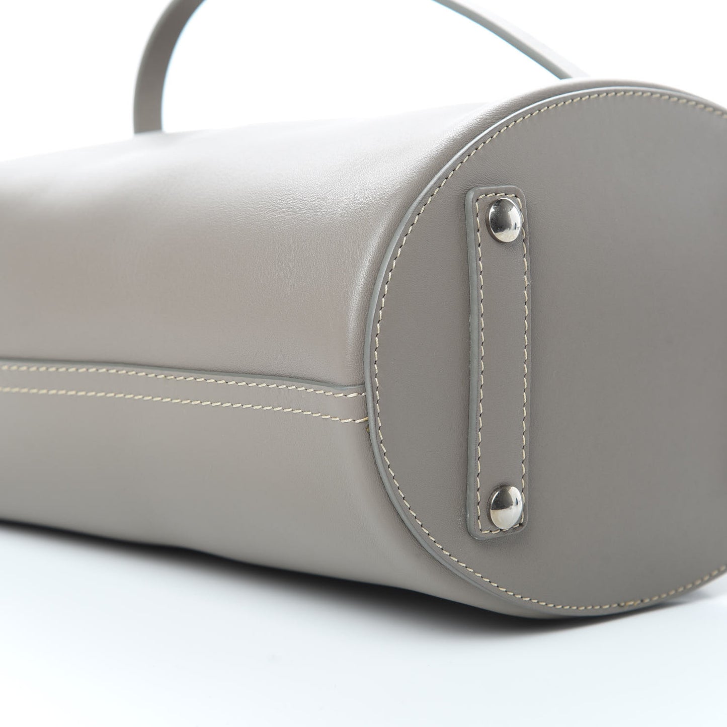 Supple Calfskin Small Bucket Taupe Brown
