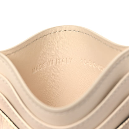 Christian Dior Calfskin CD Diamond Canvas Card Holder Natural 7 of 7