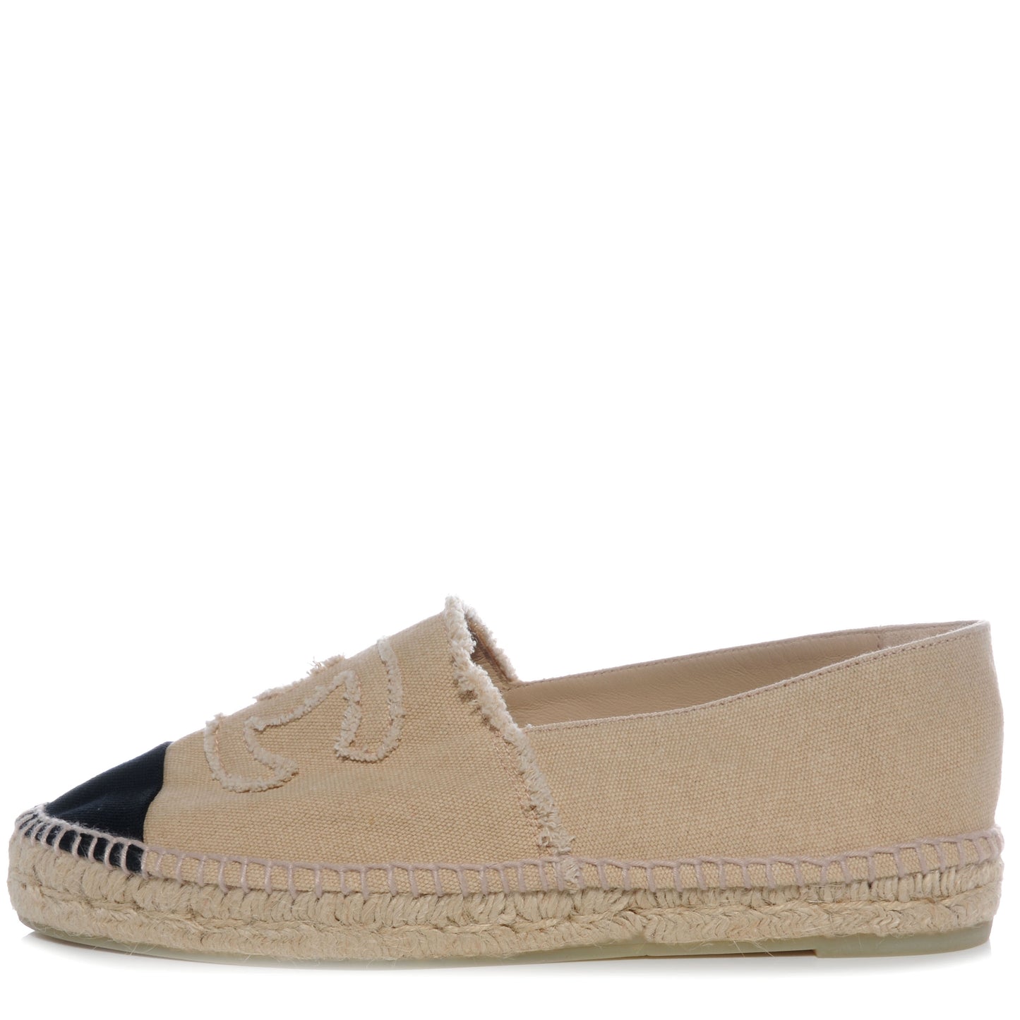 Toile Espadrilles Beige Black 41
