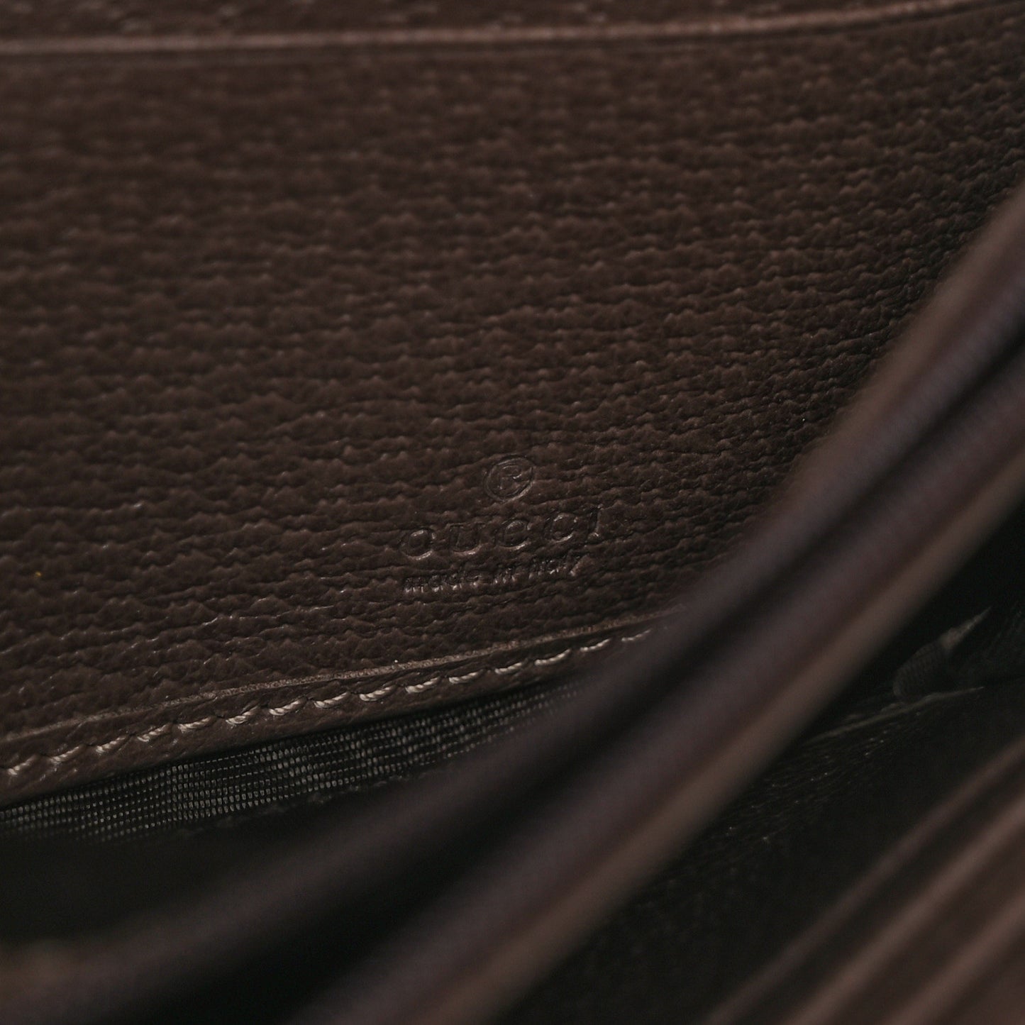 GG Supreme Monogram Web Ophidia Wallet On Chain Brown