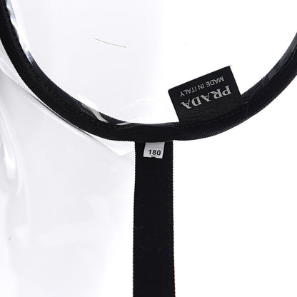 Prada Plexiglass Canapa Small Shopper Tote Black 7 of 10