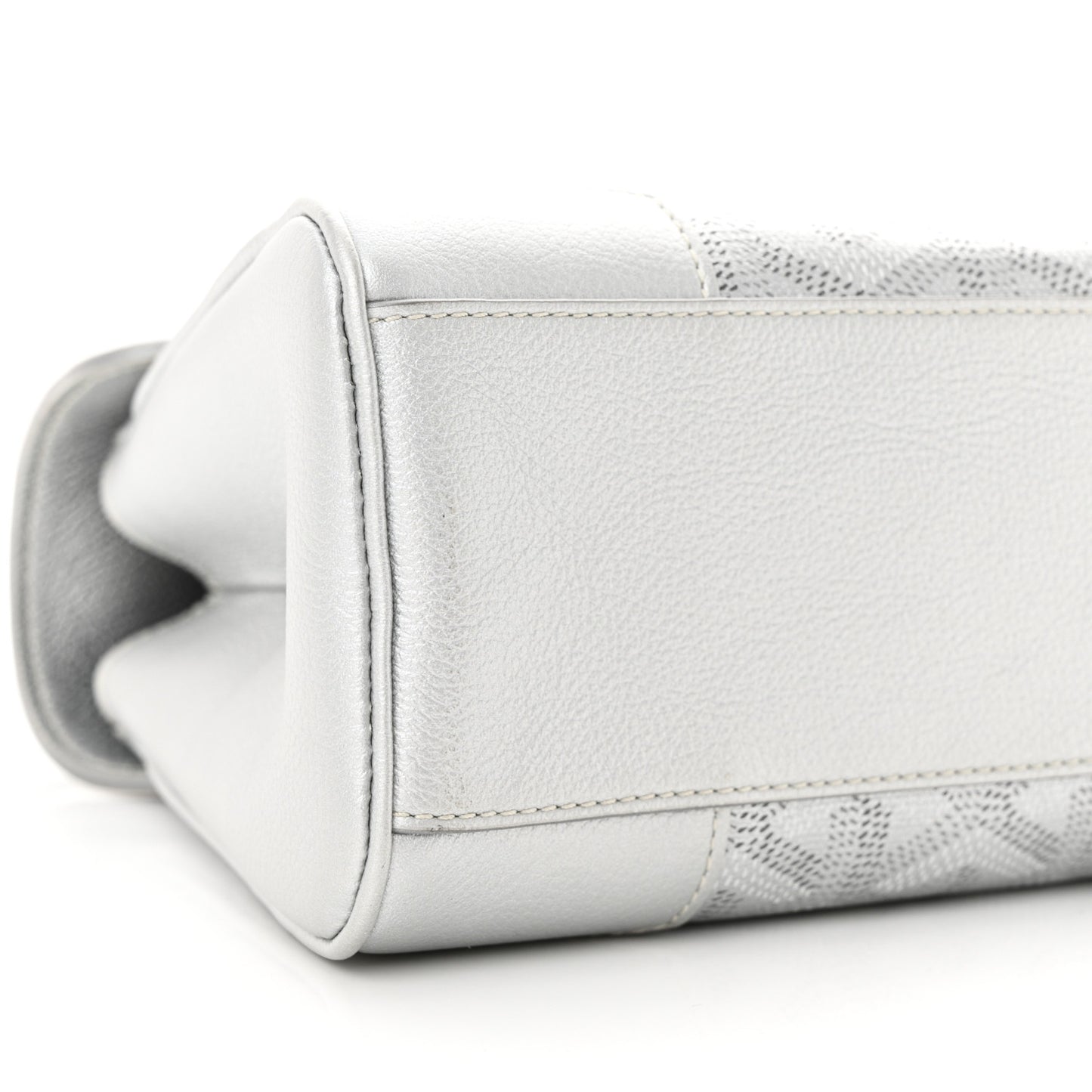 Goyardine Precious Metals Mini Saigon Silver