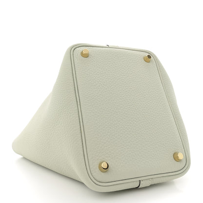 Hermes Taurillon Clemence Picotin Lock 18 PM Gris Neve 4 of 10