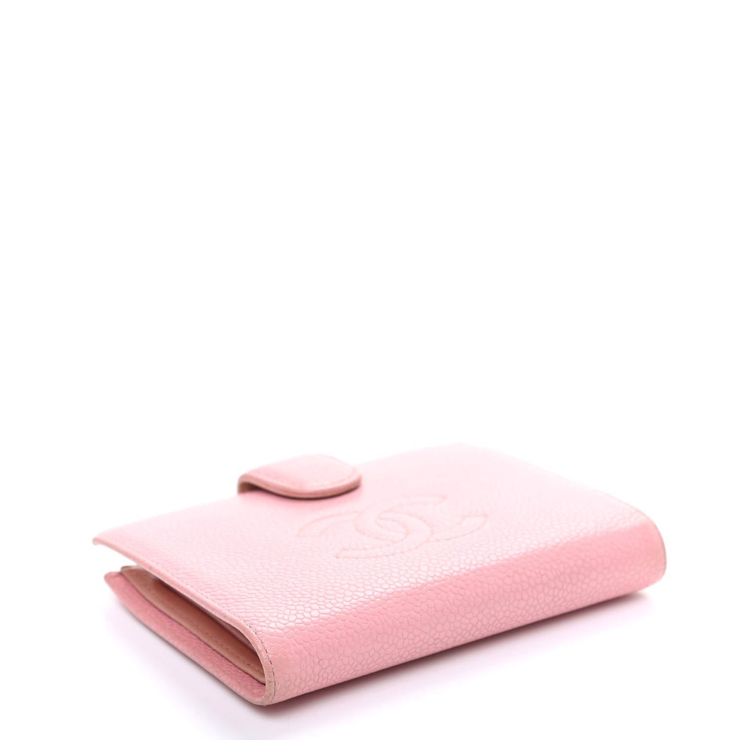 Caviar Timeless CC Compact French Wallet Pink