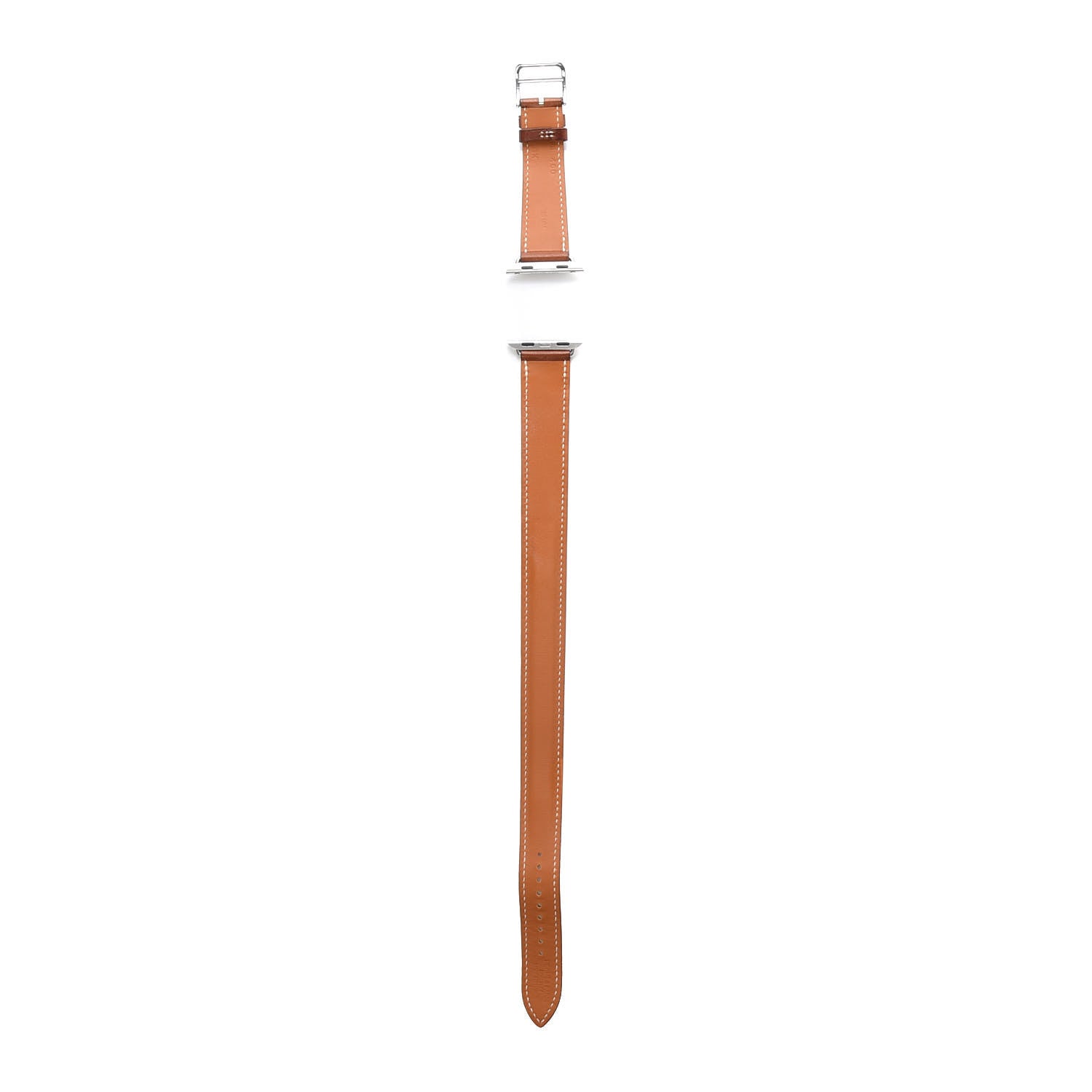 Hermes Barenia 38mm Double Tour Apple Watch Strap Fauve 2 of 5