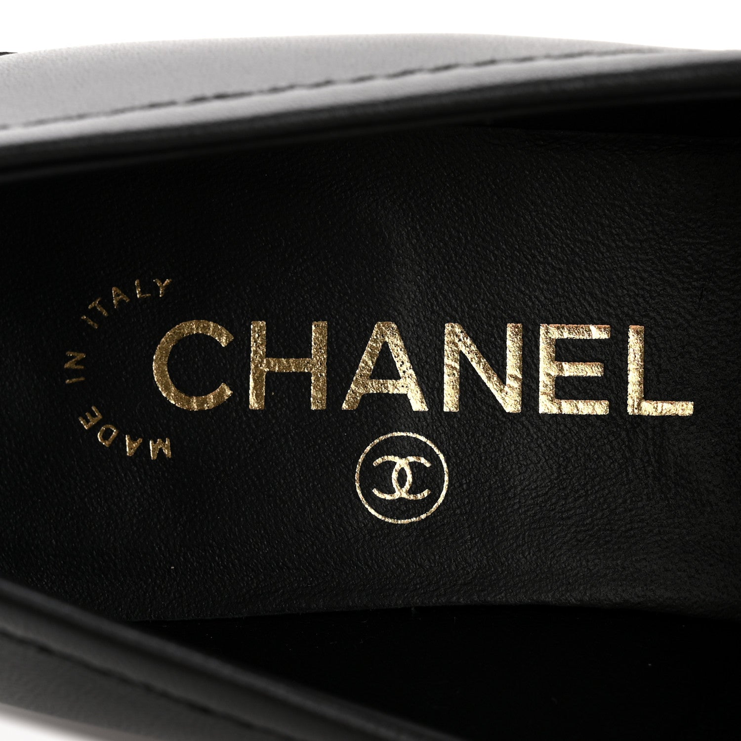 Chanel Lambskin Quilted CC Turnlock Loafers 37.5 Black 8 of 10