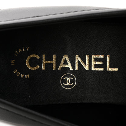 Chanel Lambskin Quilted CC Turnlock Loafers 37.5 Black 8 of 10