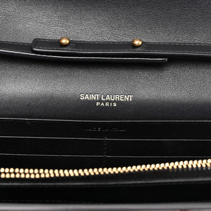 Saint Laurent Patent Monogram Chain Wallet Tortoiseshell 6 of 10
