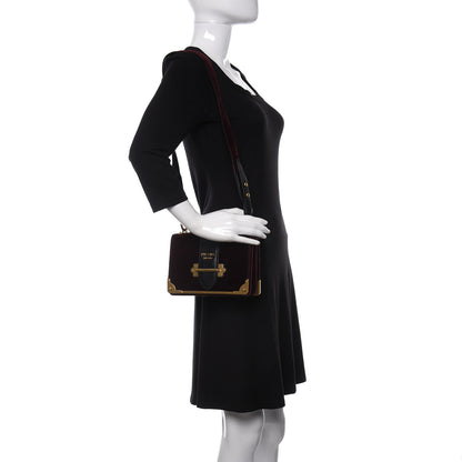 Prada Velvet City Calfskin Cahier Bag Ribes Black 2 of 8