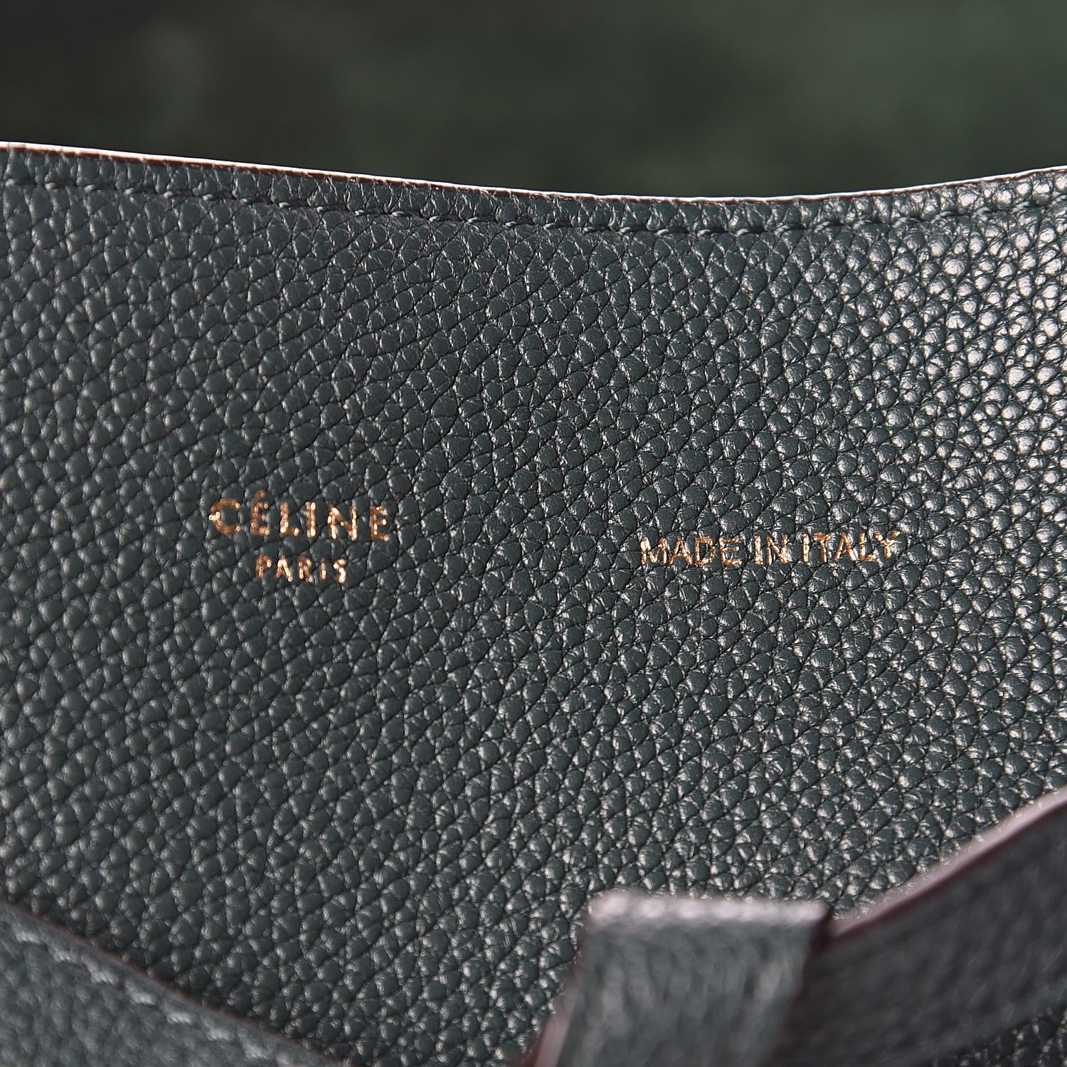 Celine Soft Grained Calfskin Small Belt Cabas Phantom Amazone 6 of 12
