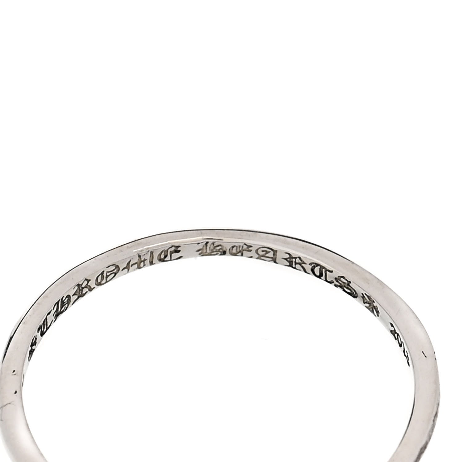 Chrome Hearts Sterling Silver 3 Star Bubblegum Ring 51 5.75 6 of 7