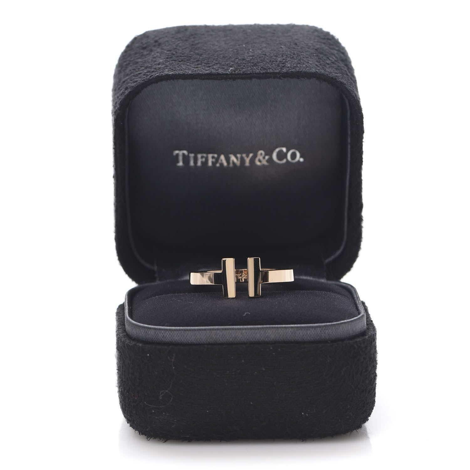 Tiffany 18K Rose Gold T Square Ring 49 5 5 of 5