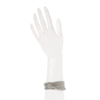David Yurman Sterling Silver Eight-Row Box Chain Bracelet 2 of 5