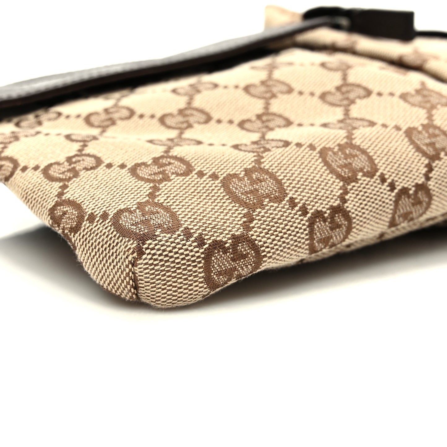 Monogram Web Belt Bag Dark Brown