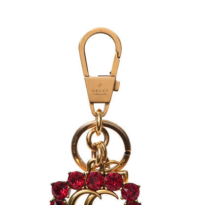 Gucci Crystal Double G Key Chain Gold 3 of 6