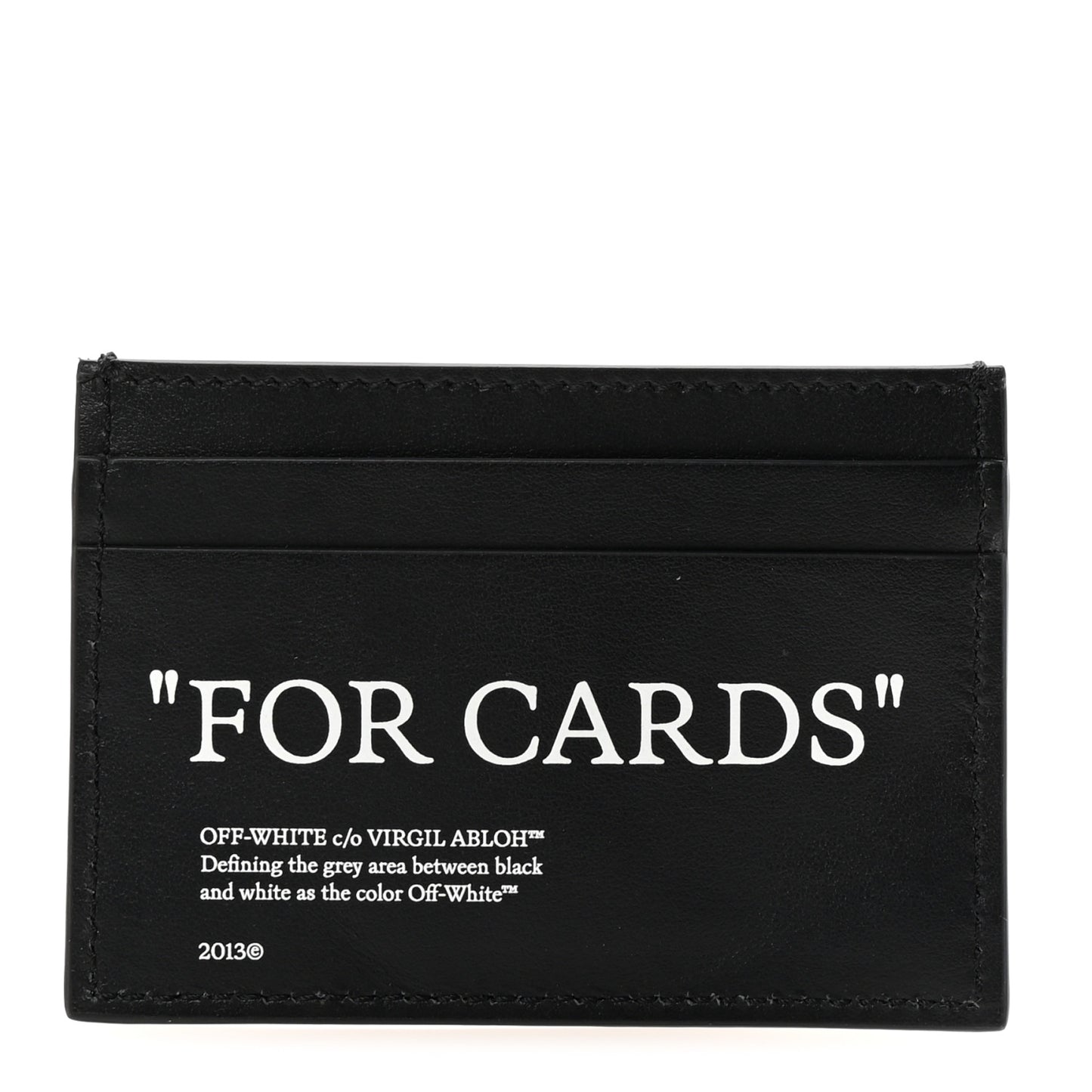 Calfskin For Cards Card Holder Black