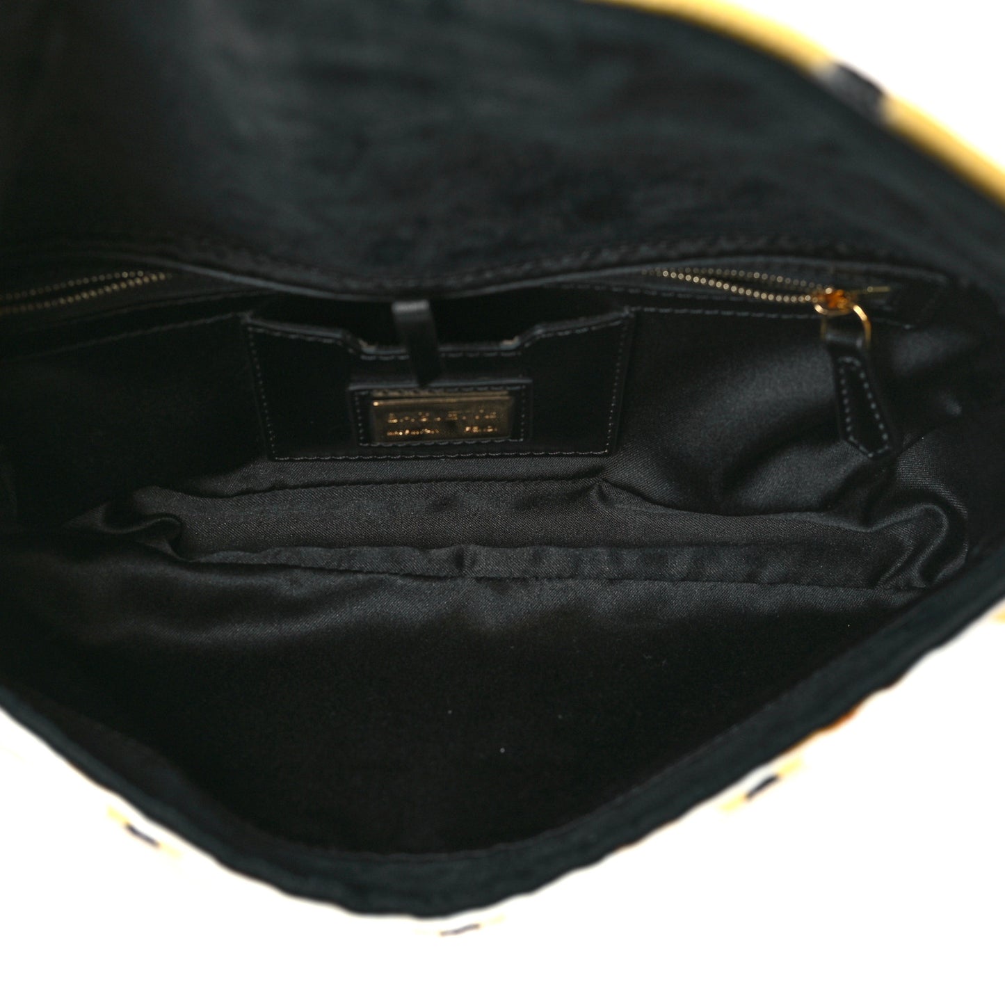 Satin Sequin Baguette Black Yellow White