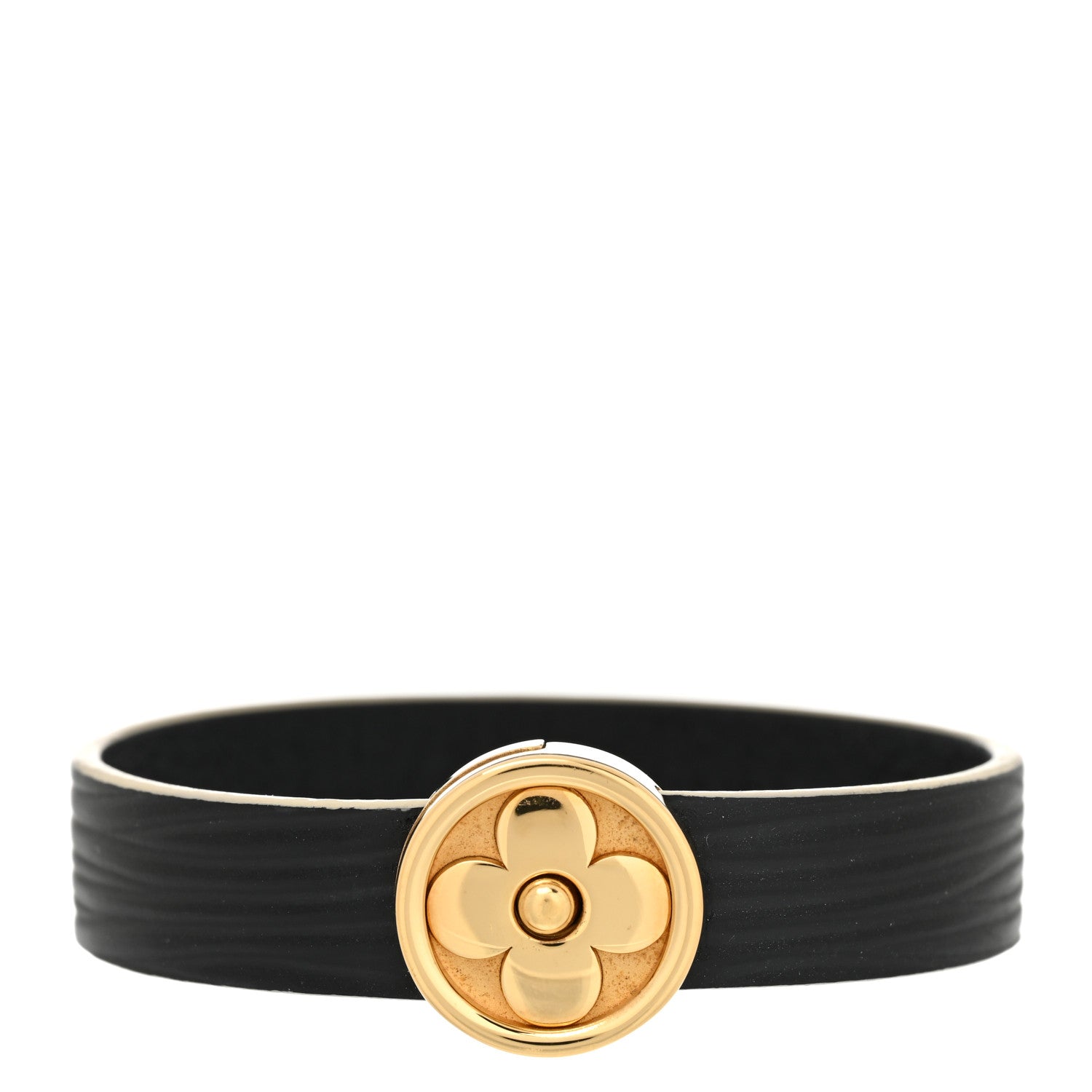 Louis Vuitton Epi Flower Bracelet 17 Black 1 of 7