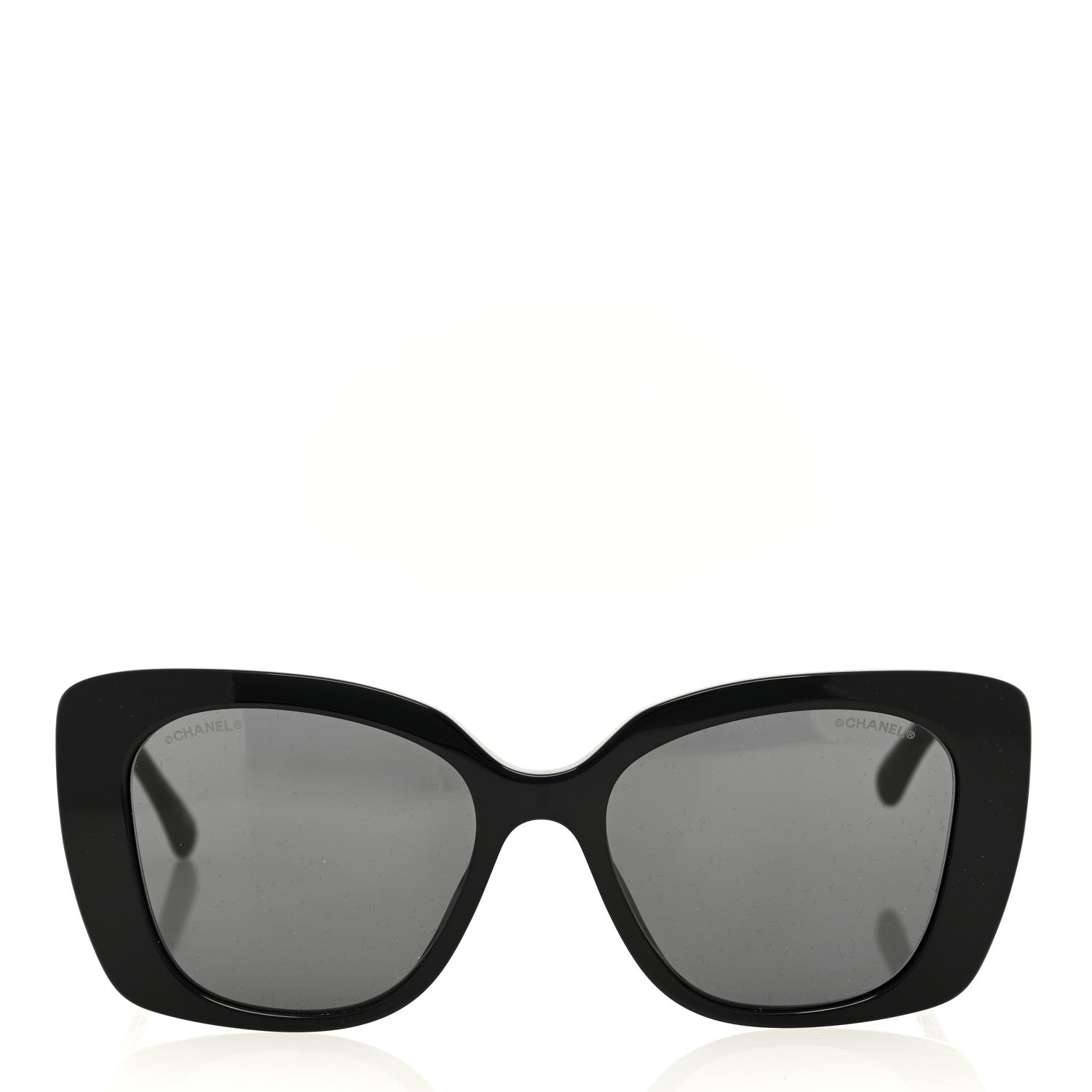 Chanel Acetate Strass Square Sunglasses 5422-B-A Black White 2 of 8