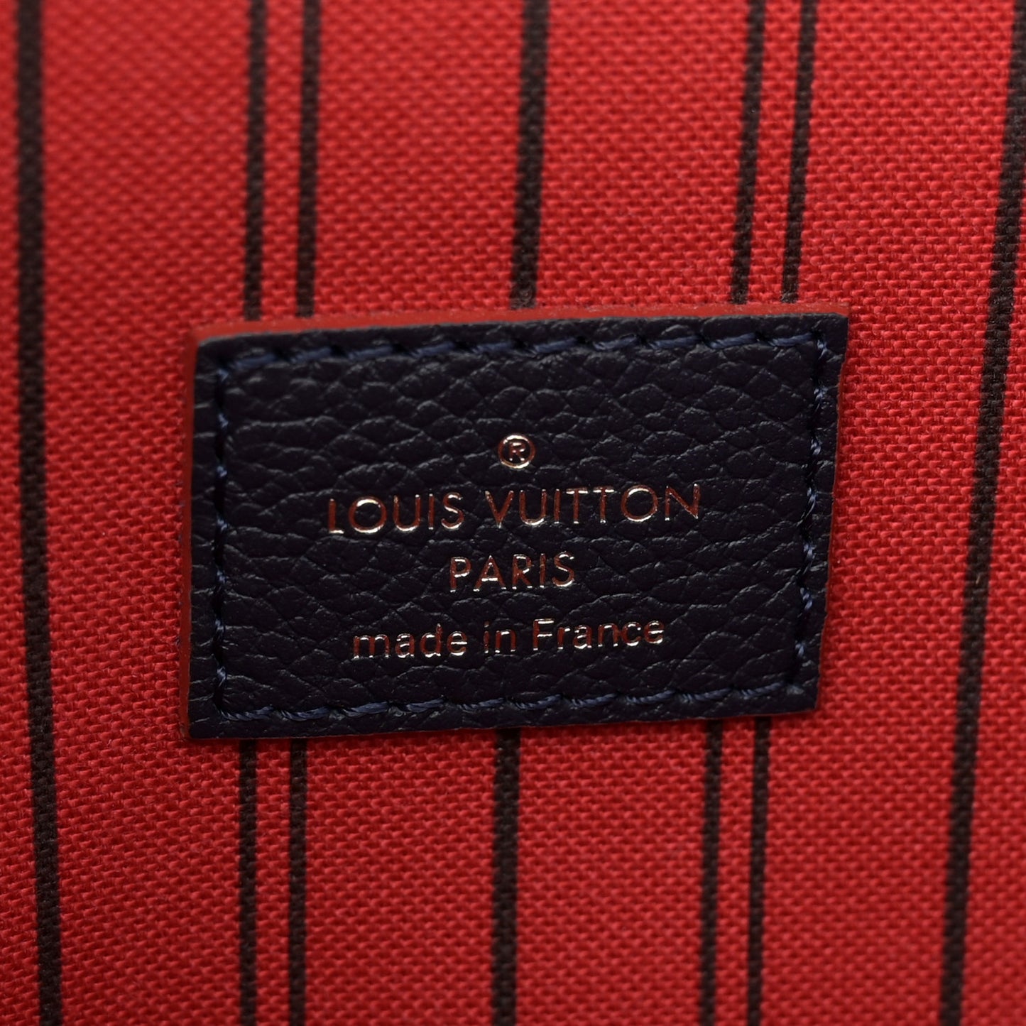 Empreinte Pochette Metis Marine Rouge