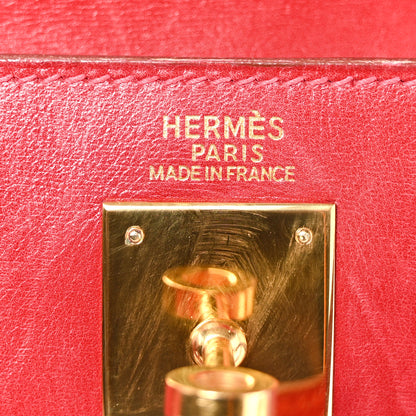 Hermes Box Kelly Retourne 32 Rouge Casaque 6 of 16