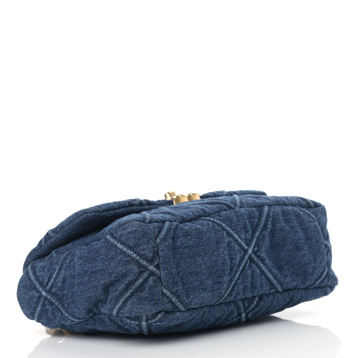 Chanel Denim Quilted Medium Chanel 19 Flap Blue 4 of 10