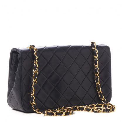 Chanel Lambskin Quilted Small Single Flap Black 2 of 9