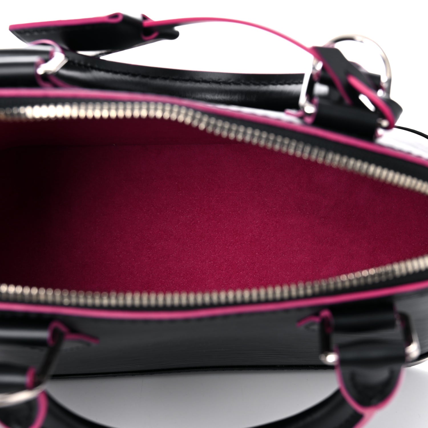 Louis Vuitton Epi Alma BB Black Hot Pink 5 of 9