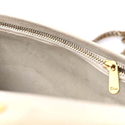 Christian Dior Lambskin Studded Diorama Wallet on Chain Pouch Off White 13 of 15
