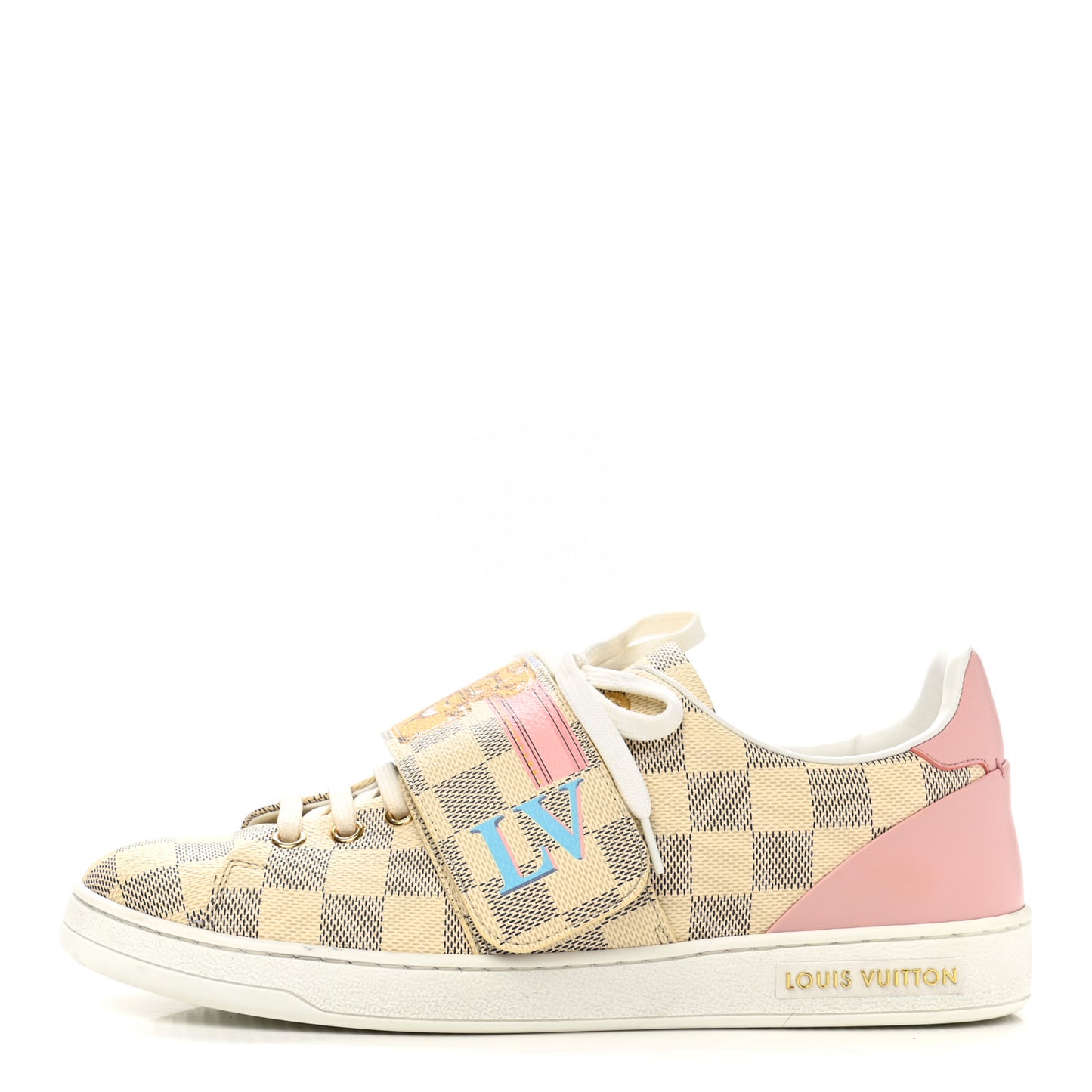 Damier Azur Summer Trunks Frontrow Sneaker 38.5